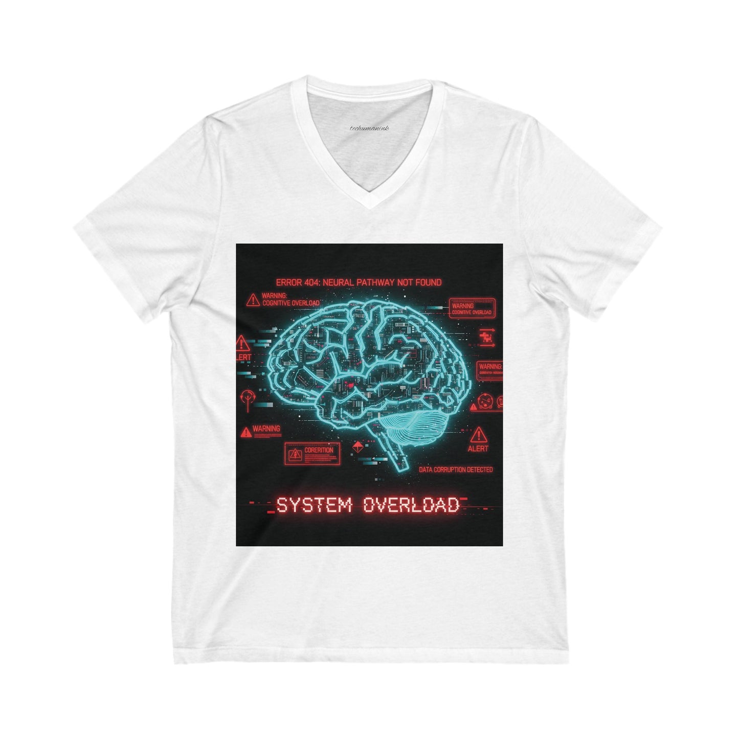 Tech-Inspired Unisex V-Neck Tee - Perfect for Social Media Lovers, Geeky Gifts, Casual Wear, Unique Apparel, Holidays and Celebrations