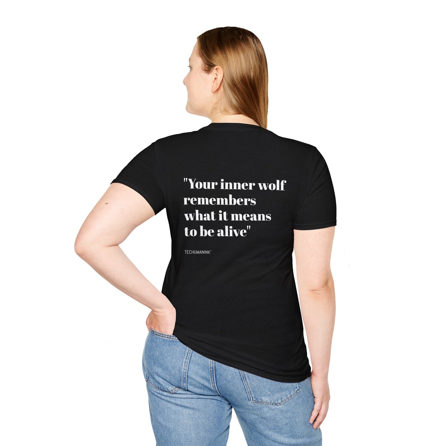 Mystical Wolf T-Shirt, Unisex Graphic Tee, Inspirational Quote Shirt, Unique Gift for Animal Lovers, Perfect for Casual Wear