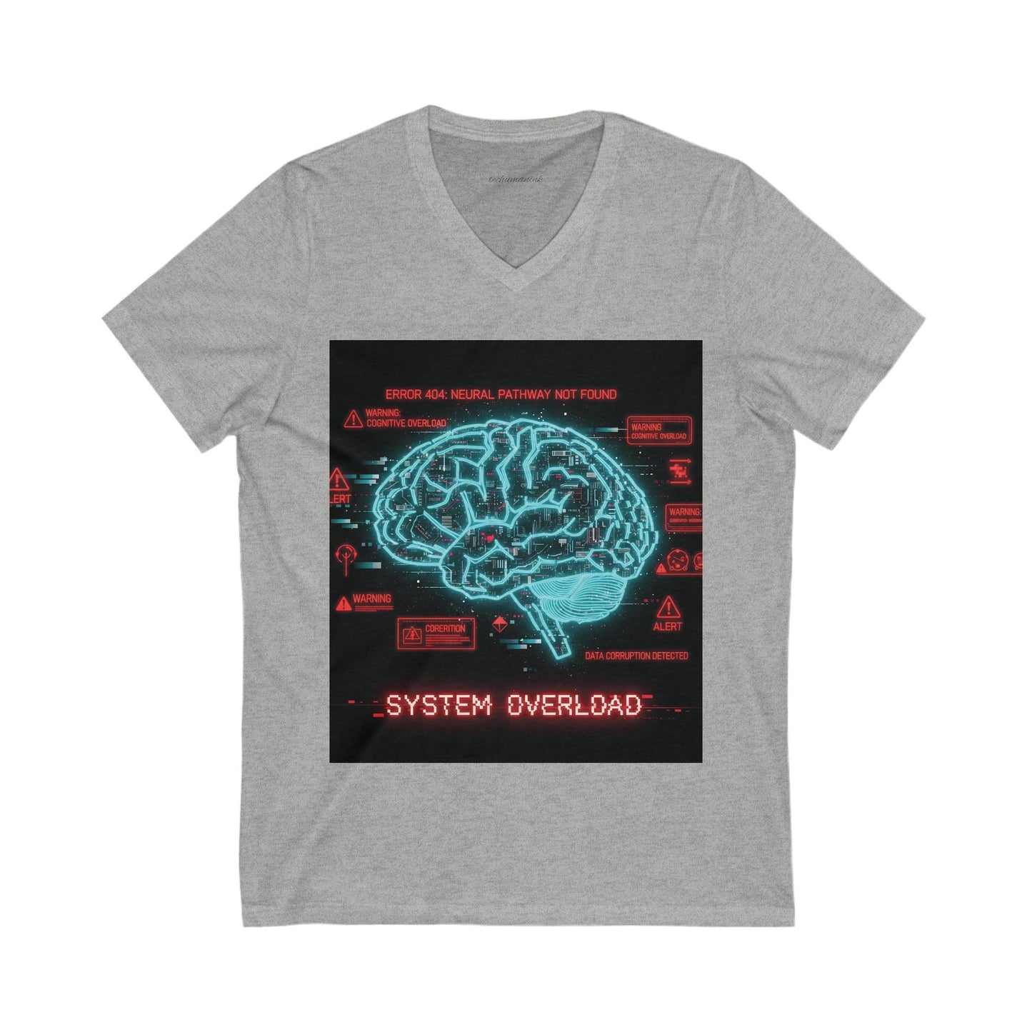 Tech-Inspired Unisex V-Neck Tee - Perfect for Social Media Lovers, Geeky Gifts, Casual Wear, Unique Apparel, Holidays and Celebrations
