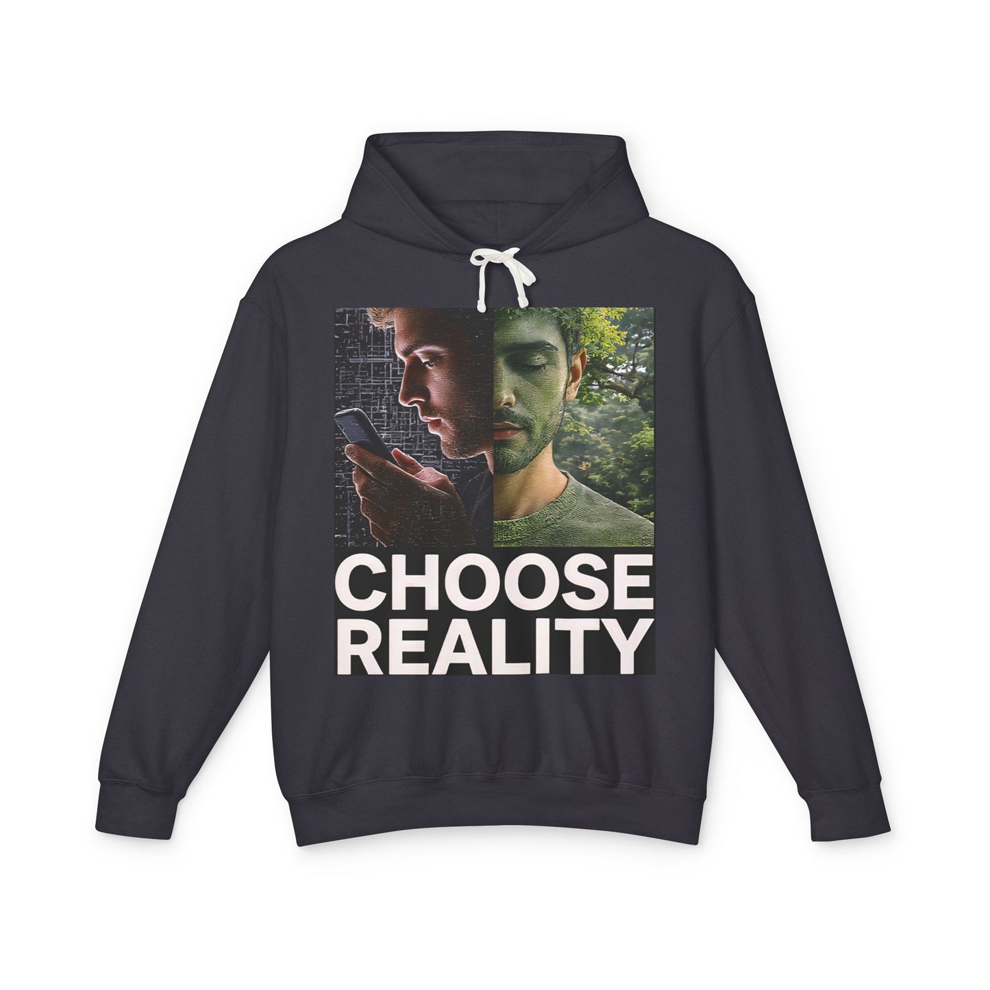 Reality Check Hoodie, Inspirational Sweatshirt, Thought-Provoking Pullover, Unique Gift for Friends, Cozy Layering Piece
