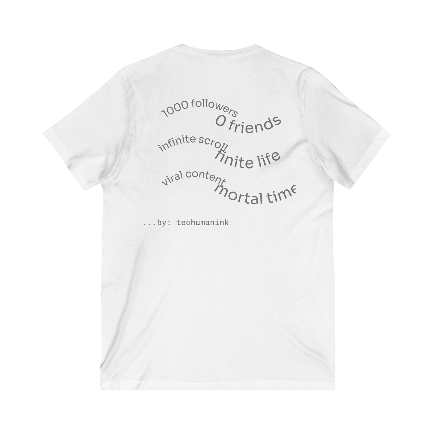 Tech-Inspired Unisex V-Neck Tee - Perfect for Social Media Lovers, Geeky Gifts, Casual Wear, Unique Apparel, Holidays and Celebrations
