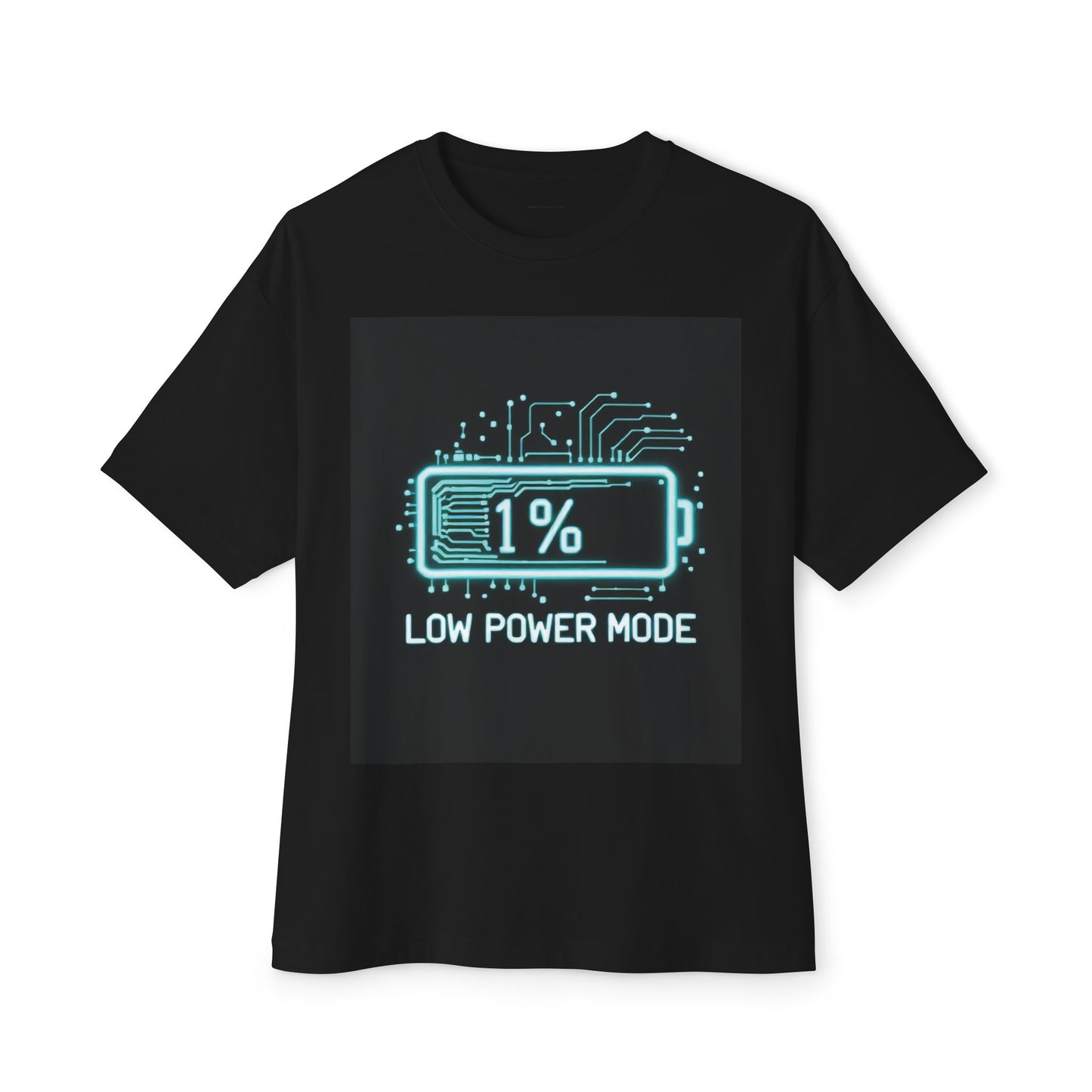 Copy of Unisex Oversized Graphic Tee, Low Power Mode Shirt, Tech Lover Gift, Funny Tee, Casual Wear, Unique Mom's Day Present