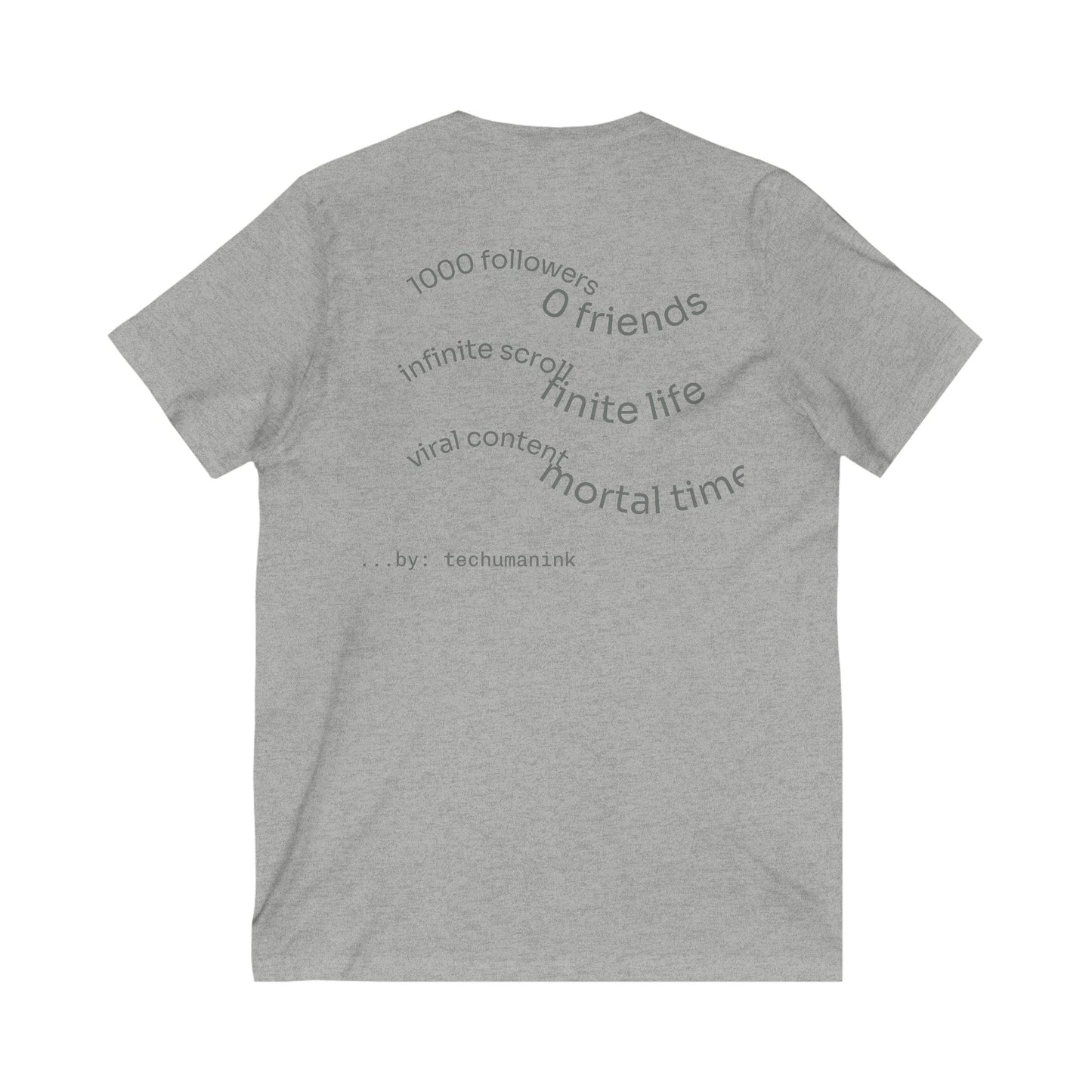 Tech-Inspired Unisex V-Neck Tee - Perfect for Social Media Lovers, Geeky Gifts, Casual Wear, Unique Apparel, Holidays and Celebrations
