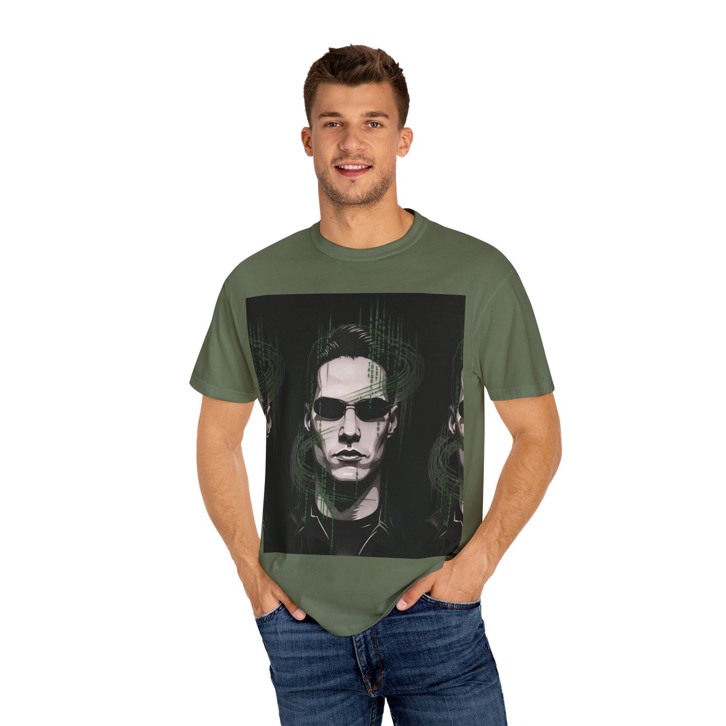 Matrix-Inspired Unisex T-Shirt, Geek Fashion Tee, Sci-Fi Gift, Trendy Casual Wear, Modern Graphic Tee, Unique Statement Shirt