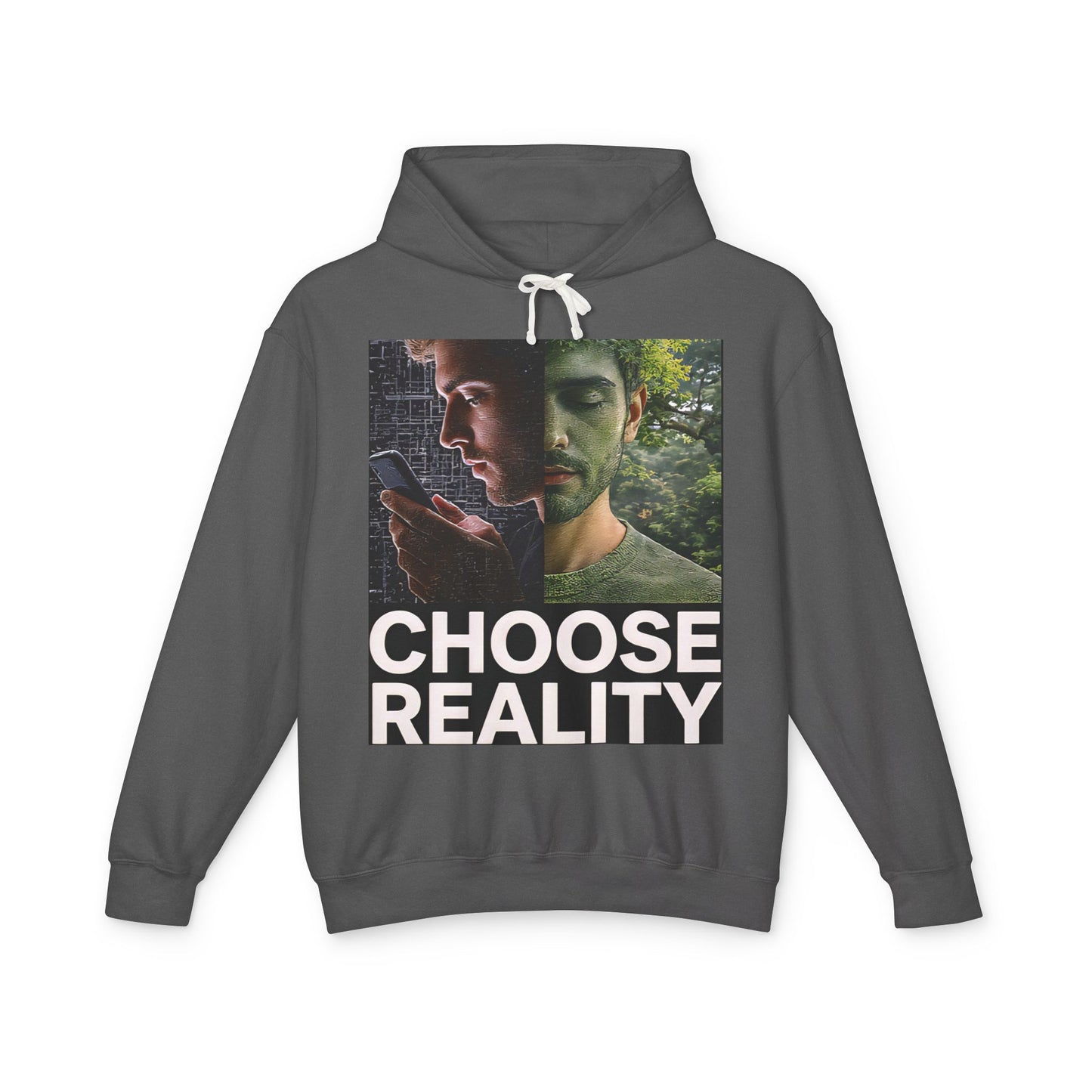 Reality Check Hoodie, Inspirational Sweatshirt, Thought-Provoking Pullover, Unique Gift for Friends, Cozy Layering Piece