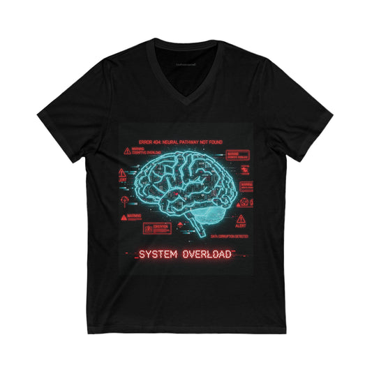 Tech-Inspired Unisex V-Neck Tee - Perfect for Social Media Lovers, Geeky Gifts, Casual Wear, Unique Apparel, Holidays and Celebrations
