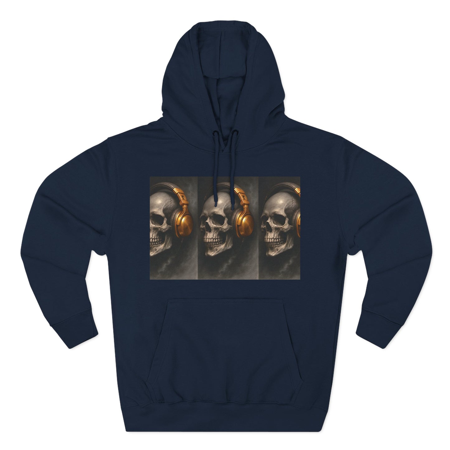 Skull Graphic Fleece Hoodie - Wake Up Before It's Too Late - Cozy Casual Wear, Unisex Streetwear, Halloween Gift, Music Lover Apparel, [...]
