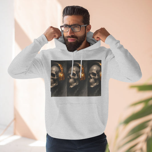Skull Graphic Fleece Hoodie - Wake Up Before It's Too Late - Cozy Casual Wear, Unisex Streetwear, Halloween Gift, Music Lover Apparel, [...]
