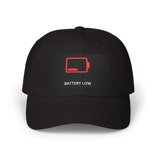 Camo Dad Cap with 'Battery Low' Patch, Casual Baseball Hat, Unique Gift for Father's Day, Outdoor Wear, Trendy Cap, Dad Accessories