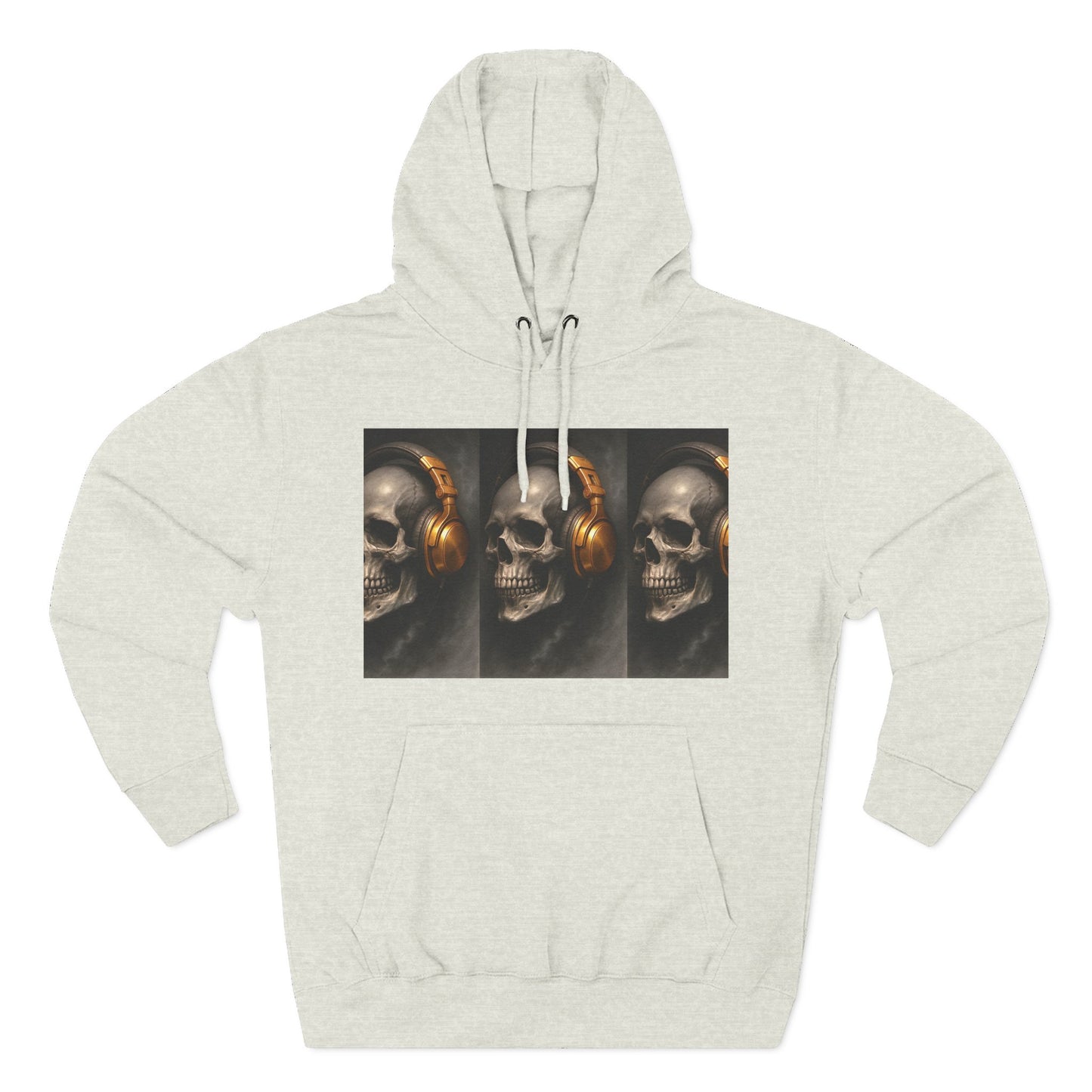 Skull Graphic Fleece Hoodie - Wake Up Before It's Too Late - Cozy Casual Wear, Unisex Streetwear, Halloween Gift, Music Lover Apparel, [...]