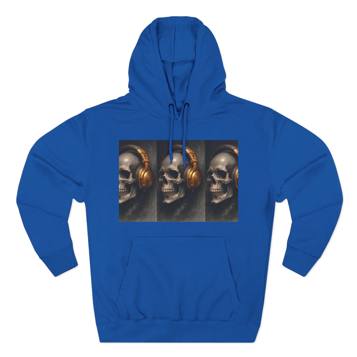 Skull Graphic Fleece Hoodie - Wake Up Before It's Too Late - Cozy Casual Wear, Unisex Streetwear, Halloween Gift, Music Lover Apparel, [...]