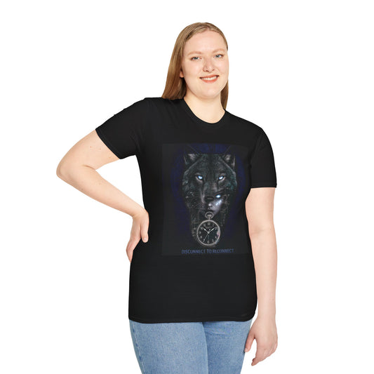 Mystical Wolf T-Shirt, Unisex Graphic Tee, Inspirational Quote Shirt, Unique Gift for Animal Lovers, Perfect for Casual Wear